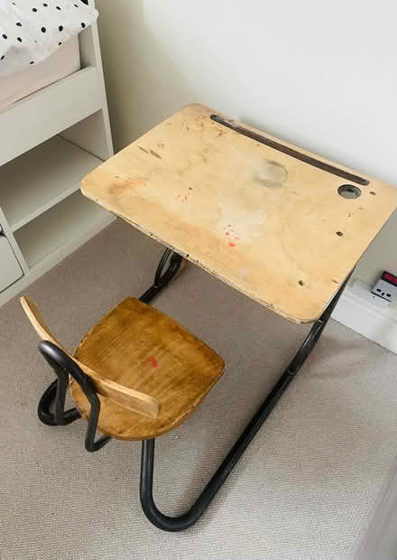 Photo of free Vintage school desk (SW6) #1