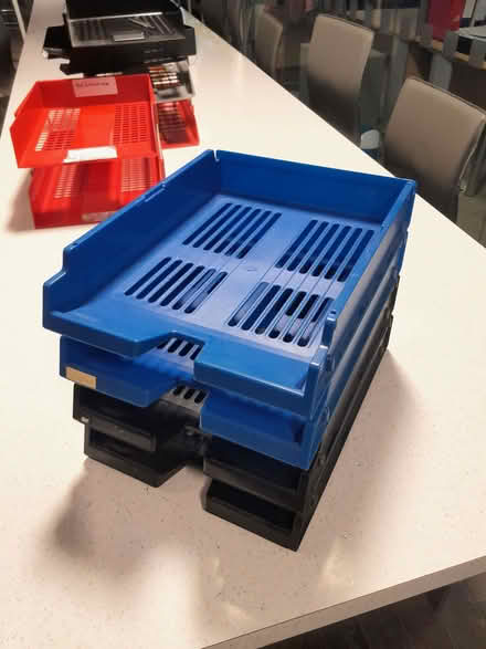 Photo of free Plastic desktop paperwork trays (Chineham RG24) #2