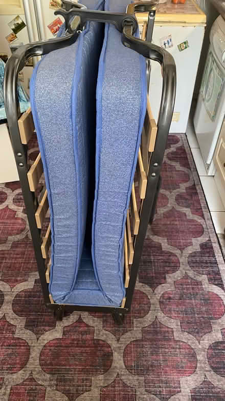 Photo of free Folding bed/winter/summer mattress fire labels (Woodchurch CH49) #3