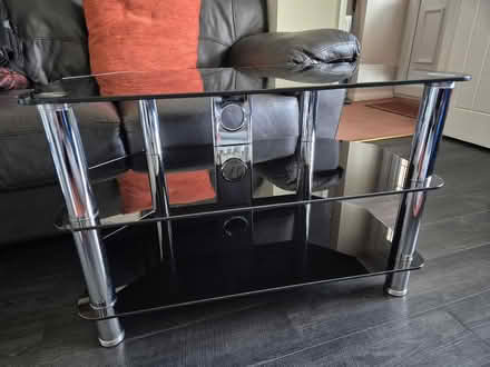 Photo of free TV Stand - 3 tier / 2 shelf (smoked glass) (Ellenbrook M28) #1