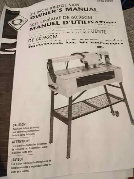 Photo of free Wet tile saw / bridge saw (Pasadena/Clear Lake) #2