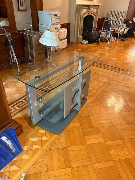 Photo of free Glass television stand (Park Slope) #1