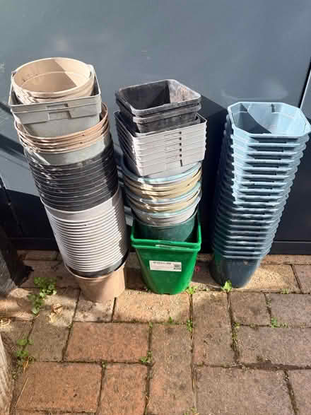 Photo of free Lots of mainly 2ltr flower pots (BS8) #1