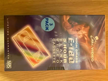 Photo of free Blank video tape 3 x 180m unused still sealed (Northfield Avenue area NN16) #1