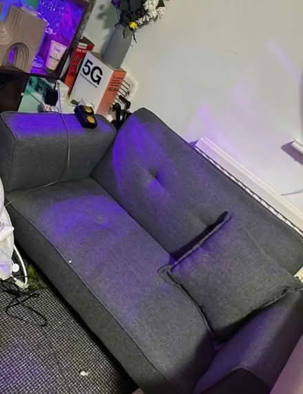 Photo of free Grey sofa (M26 4QA) #2