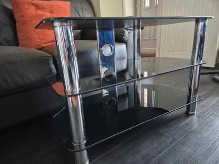 Photo of free TV Stand - 3 tier / 2 shelf (smoked glass) (Ellenbrook M28) #3