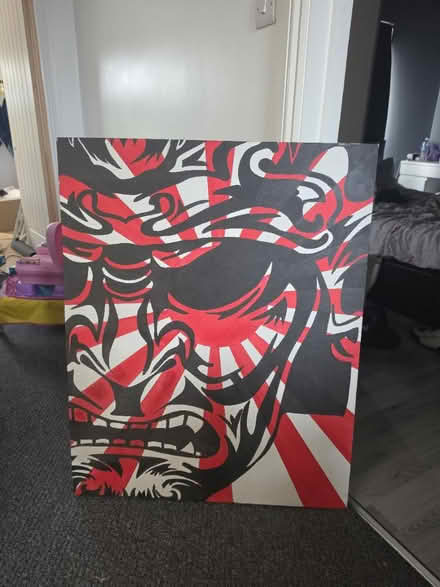 Photo of free Samurai Warrior Canvas Painting (Shoreham BN42) #1
