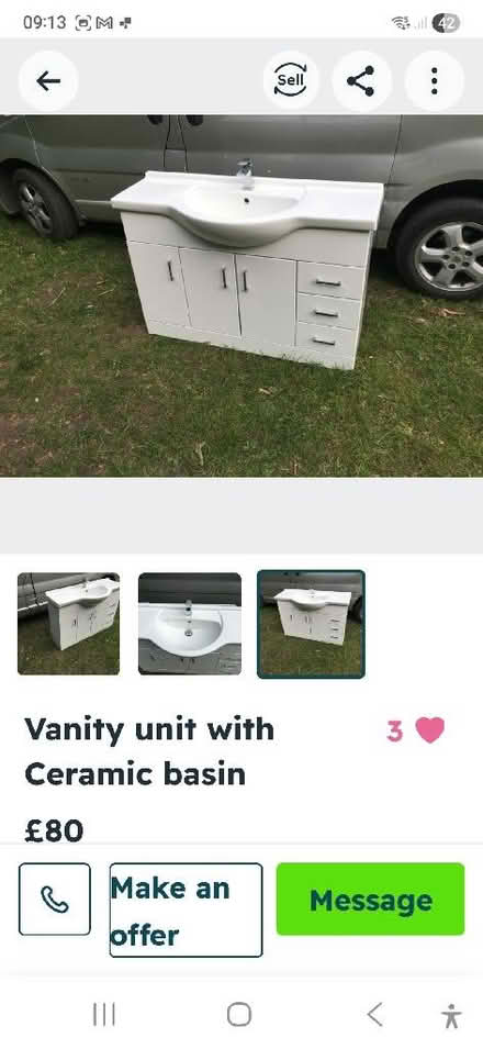 Photo of free Vanity hand basin and cupboard (Sutton Courtenay OX14) #2