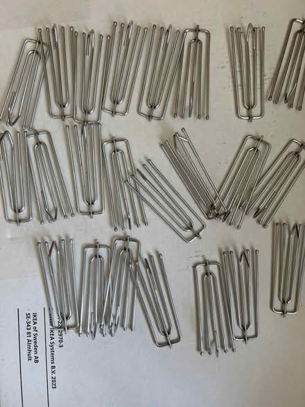 Photo of free 23 curtain hooks (Caldecott OX14) #1