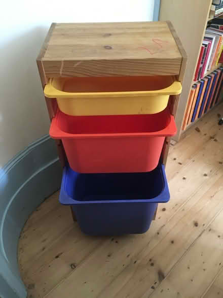 Photo of free Ikea Storage unit, 3 bucket drawers (Leytonstone E11) #1