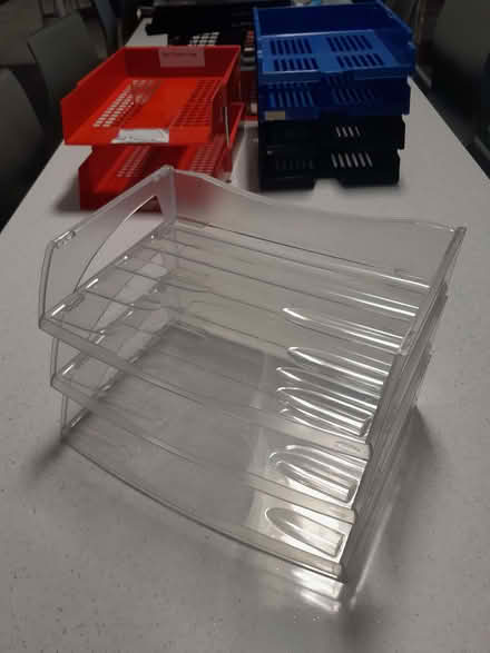 Photo of free Plastic desktop paperwork trays (Chineham RG24) #4