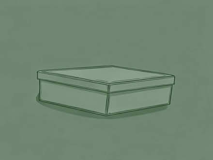 Photo of free Brown real leather storage box with lid (Marshland St James PE14) #1