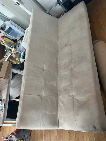 Photo of free Beige suede look sofa bed (Bedminster BS3) #1
