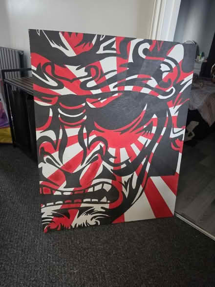Photo of free Samurai Warrior Canvas Painting (Shoreham BN42) #3