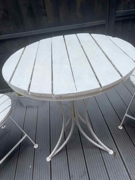 Photo of free Garden table and 2 chairs. (Loughton IG10) #2