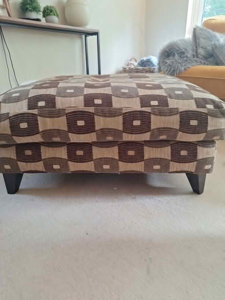 Photo of free arm chair & matching footstool (Seaton Devon) #3