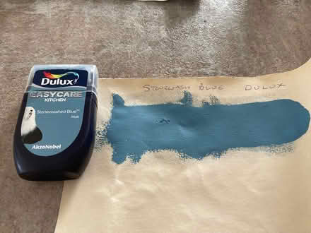 Photo of free Dulux Stonewashed Blue paint tester (Aldwick PO21) #1