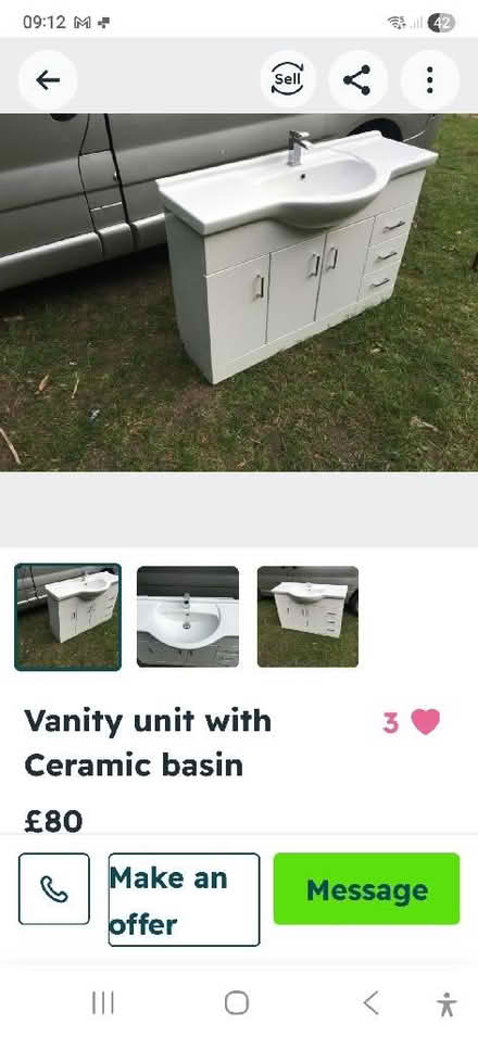 Photo of free Vanity hand basin and cupboard (Sutton Courtenay OX14) #3