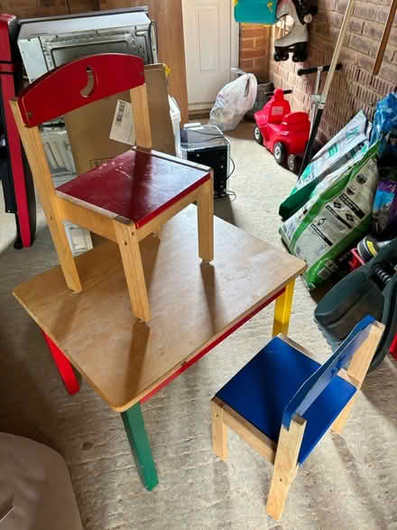 Photo of free Kids table and chairs (Camberley) #1