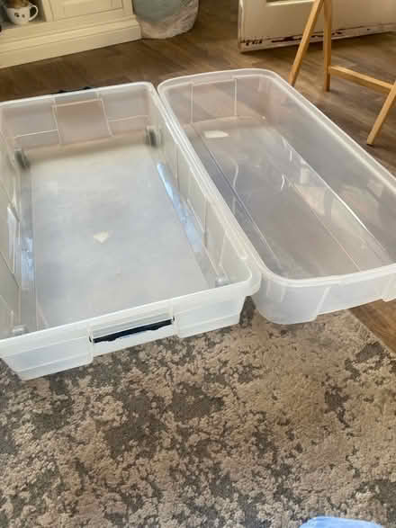 Photo of free 2 under bed storage crates (Whins of Milton FK7) #1