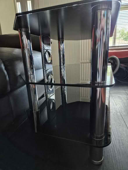 Photo of free TV Stand - 3 tier / 2 shelf (smoked glass) (Ellenbrook M28) #4