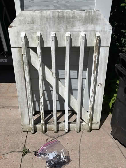 Photo of free Solid wood gate with hardware (East Rochester) #1