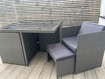 Photo of free 4 place garden dining set (Bramhall SK7) #1