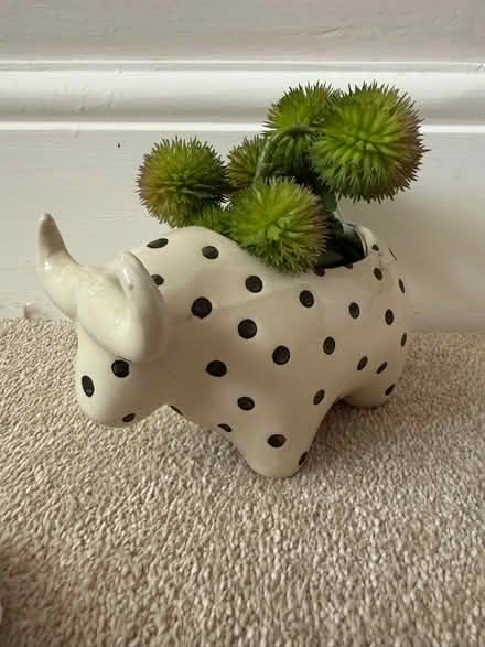 Photo of free Bull shaped ceramic plant holder (Clewer New Town SL4) #1