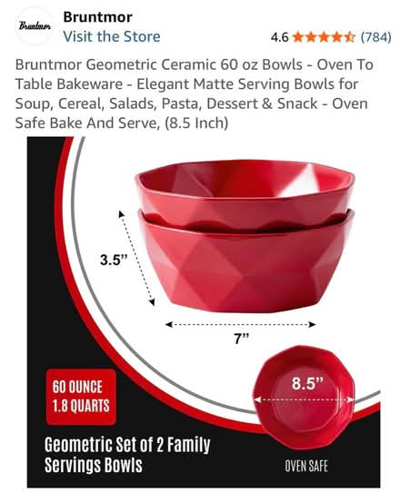 Photo of free 2 Bruntmor Ceramic Bowls (Clason Point Bronx NY) #1