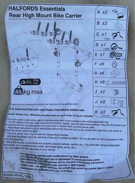 Photo of free Cycle Car Rack (Parkstone BH14) #1