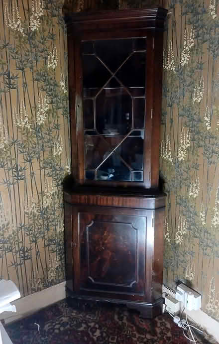 Photo of free Corner Display Cabinet (N16 Stamford Hill, Hackney) #1