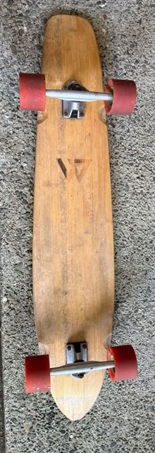 Photo of free Wooden longboard (1075 Valencia Avenue) #1