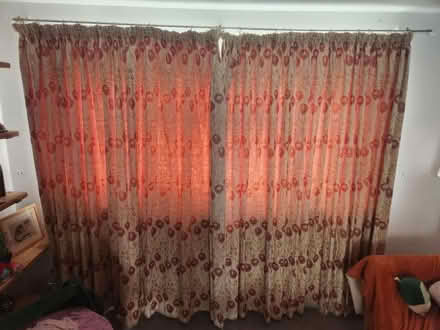 Photo of free Lined Curtains to fit double window (WD23 3SZ) #1