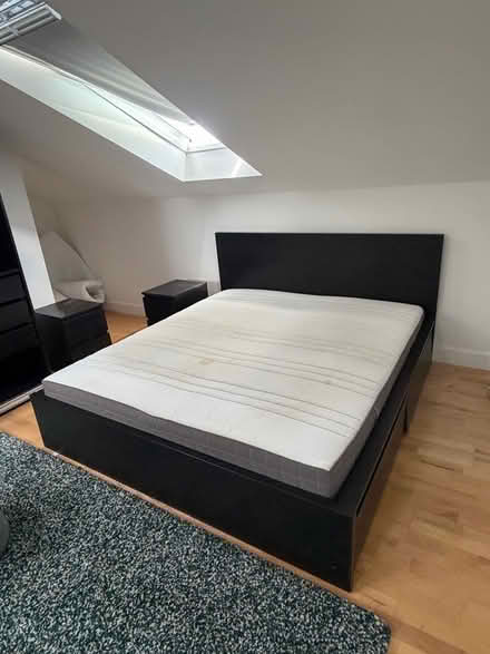 Photo of free Super king size bed frame + mattress + 4 storage drawers (Spring Park CR0) #2