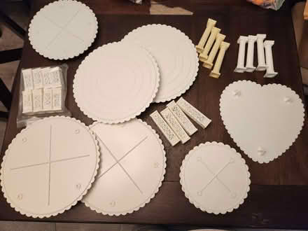 Photo of free Cake decorating tier plates (White Marsh) #1