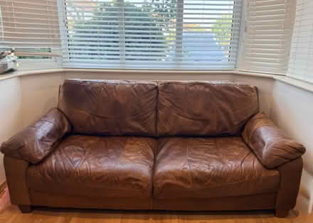 Photo of free Leather couch (EN2) #1
