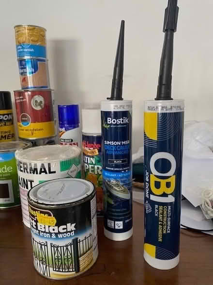 Photo of free DIY products, varnishes, caulk, enamel primer etc (Kingston KT1) #3