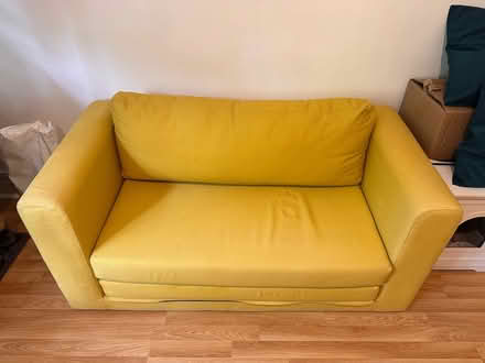 Photo of free Ikea Yellow Sofa Bed (SM4 4AG) #2