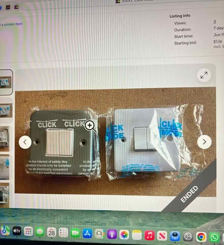 Photo of free 2 x Brand New Electric Switches (St James, South Elmham IP19) #1