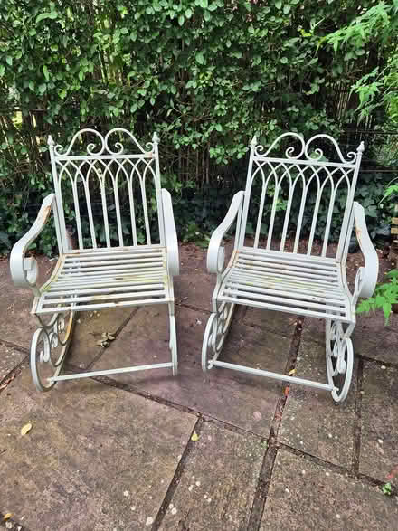 Photo of free Pretty iron garden rocking chairs (Merrow GU4) #1