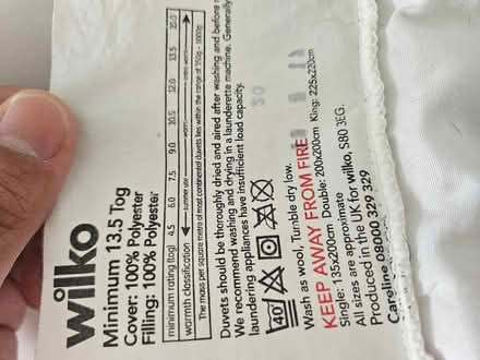Photo of free Double duvet (Littlemore OX4) #2