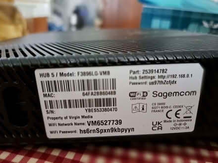 Photo of free Unused Virgin Media Broadband Kit (New Marston OX3) #3