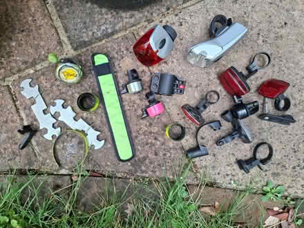 Photo of free Assortment of bicycle lights and bells (Taverham NR8) #1