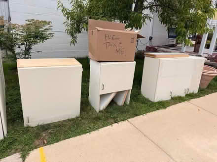 Photo of free Upper cabinets (Clover and Schoolway) #1