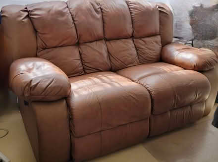 Photo of free Leather Love Seat from Levitz (Brisbane, Ca) #1