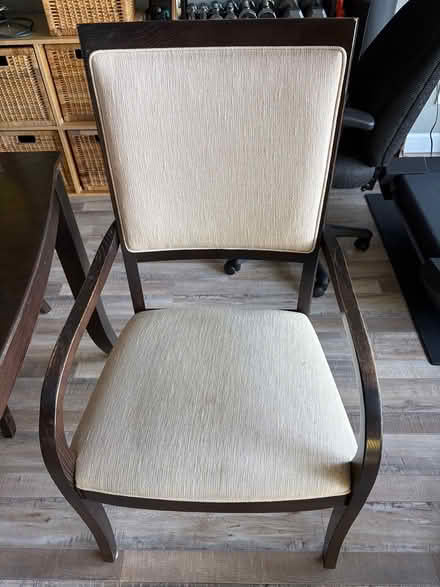Photo of free Dark wood Dining table & 6 chairs (Larkspur) #4