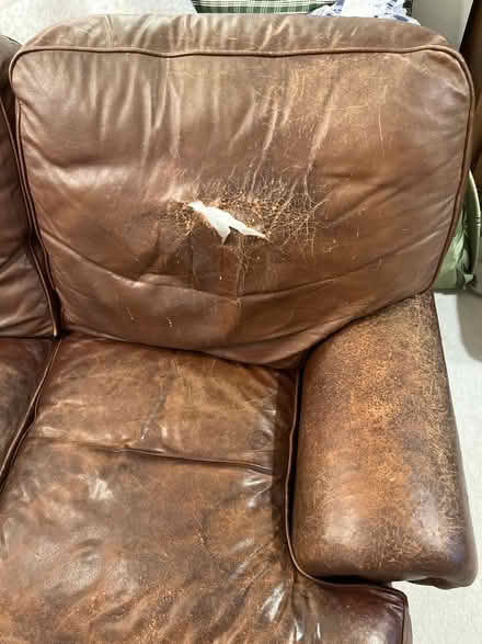 Photo of free Leather Sofa (Olney) #2