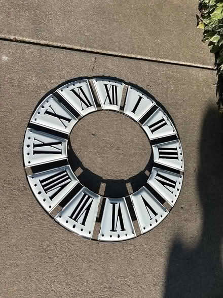 Photo of free Metal clock face (Colbert) #1