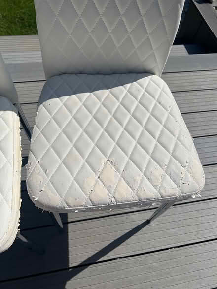 Photo of free White Dining Chairs – Chrome Legs (Whitton TW2) #2