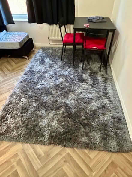Photo of free Grey shaggy rug from Dunelm (Greystones S11) #1